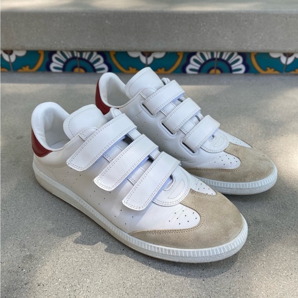Isabel Marant Shoes - Isabel Marant Beth Leather Sneaker Size 9.5